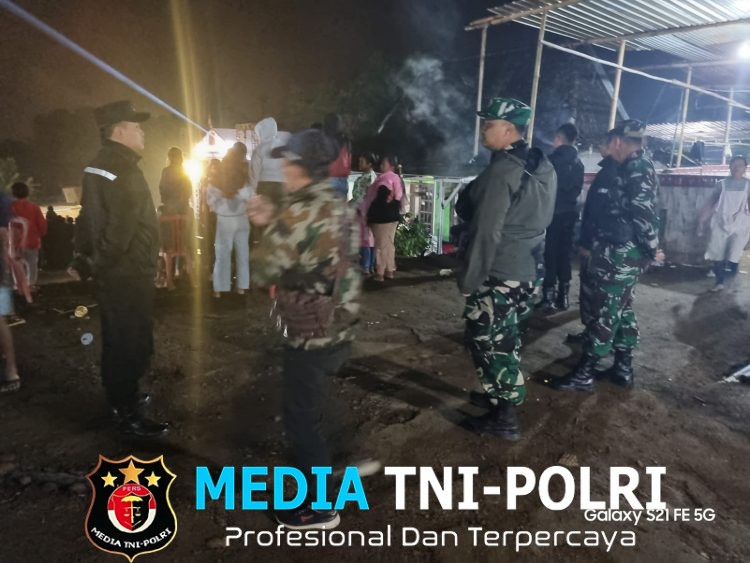 Patroli Wilayah, TNI-Polri Perkuat Keamanan Desa Tawangsari