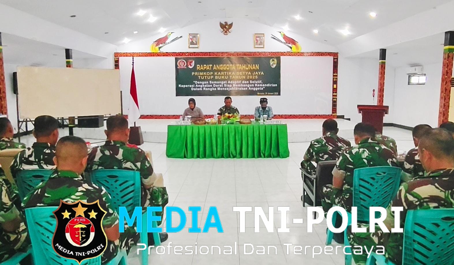 RAT Primkop Kartika Setya Jaya Kodim 1707/Merauke Tegaskan Komitmen Kesejahteraan Anggota