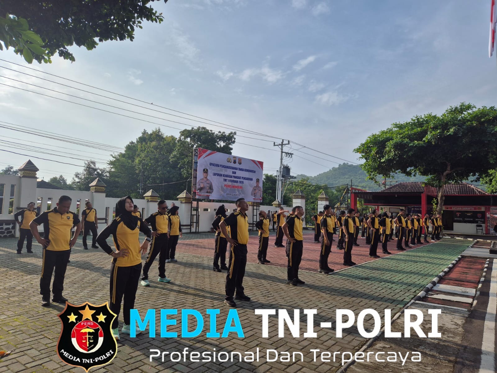 Perkuat Kebugaran dan Soliditas, Personel Polres Wonogiri Gelar Olahraga Bersama