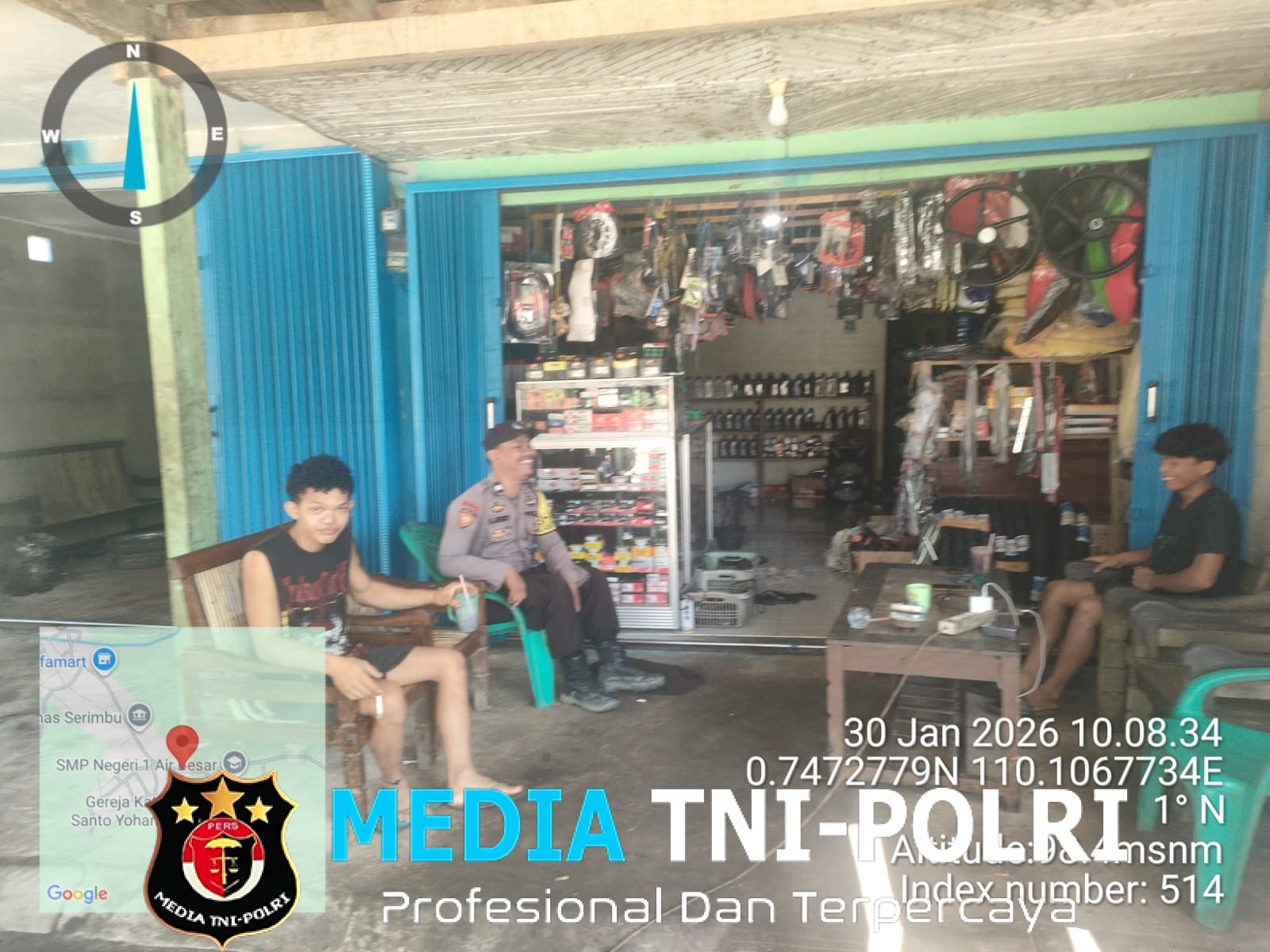 Polisi Hadir di Bengkel, Bangun Kesadaran Kamtibmas di Siang Hari