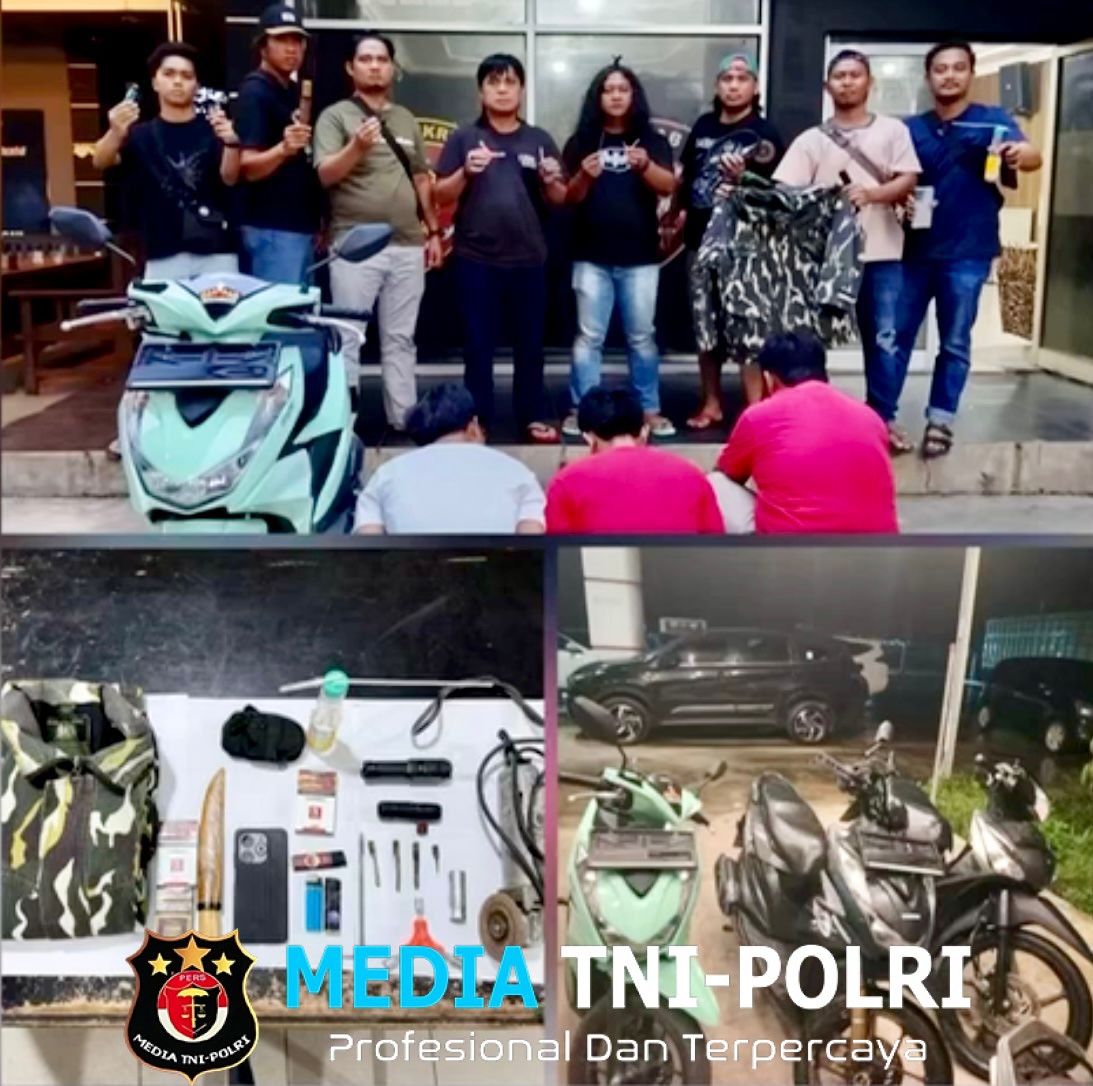 Tekab 308 Polres Lampung Tengah Bongkar Jaringan Curanmor, Tiga Pelaku Diamankan