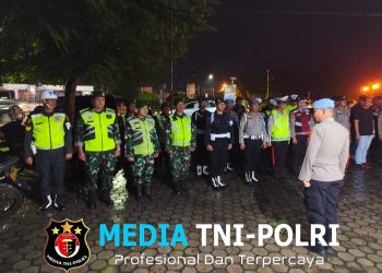 Polres Lampung Utara Bersama TNI Gelar Patroli dan Razia di Tempat Karaoke dan Hotel