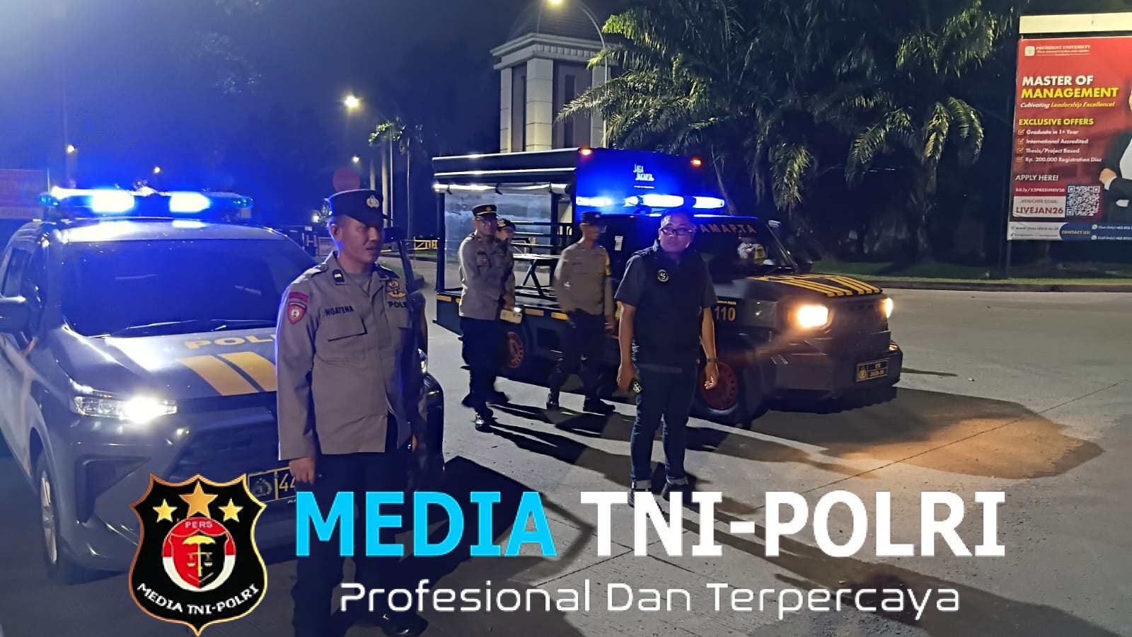 Jaga Kondusifitas Akhir Pekan, Polsek Cikarang Selatan Gelar Patroli Biru dan Operasi Kejahatan Jalanan