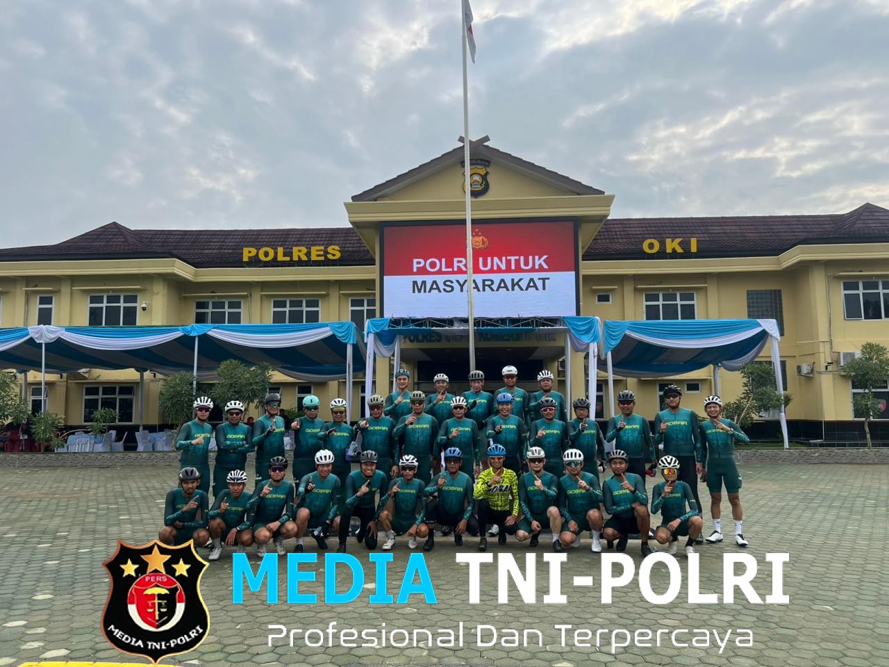 GOBAR MUSI, Gowes 88 Km Hingga Polres OKI