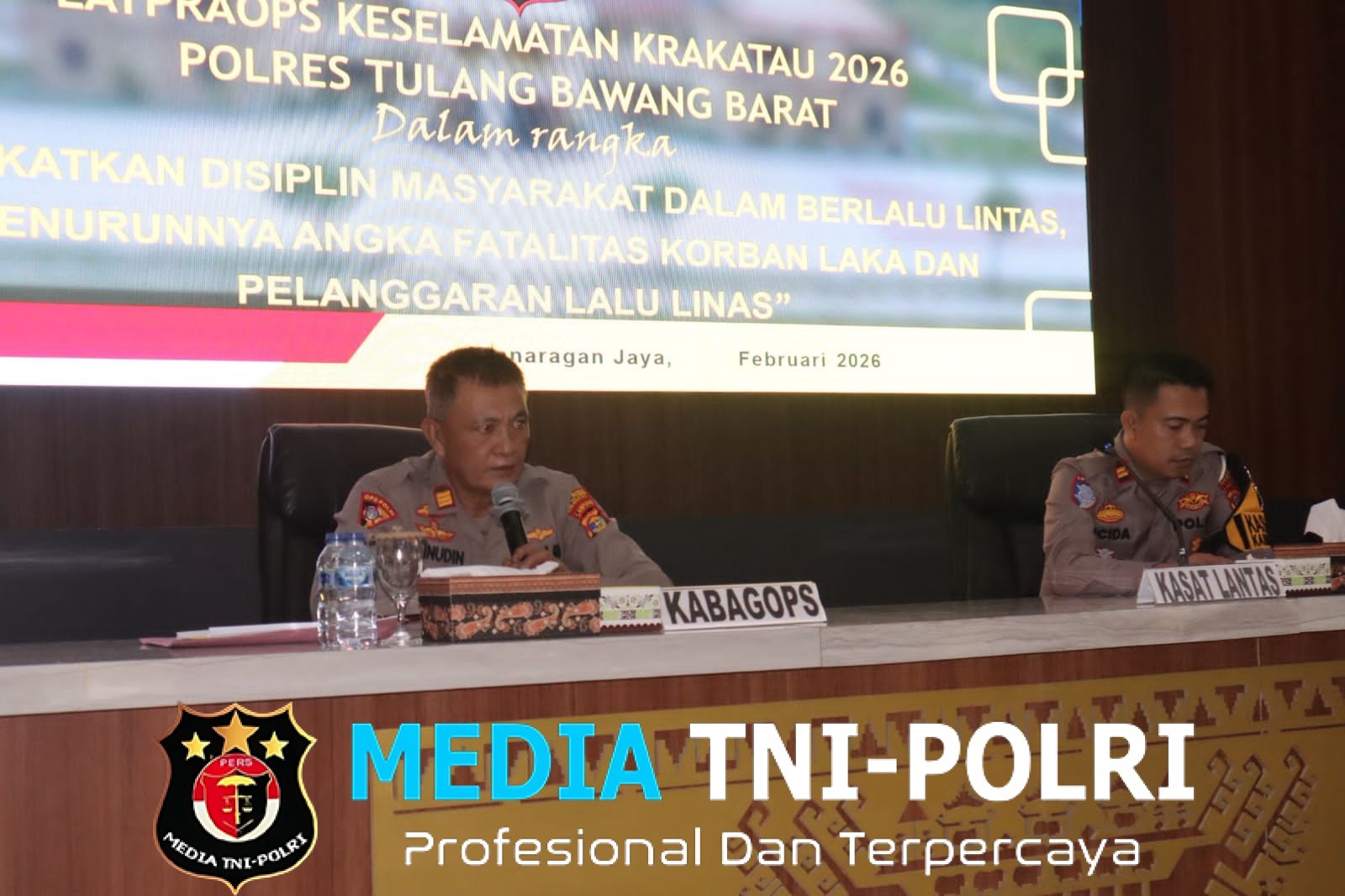 Polres Tulang Bawang Barat menggelar Latihan Pra Operasi (Latpra Ops) Operasi Keselamatan Krakatau 2026