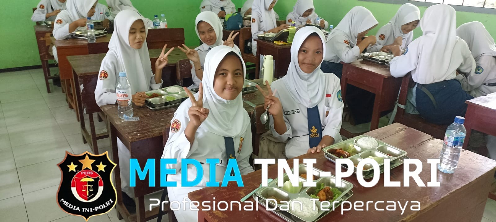 480 Siswa Siswi SMPN 1 Kalipare Terima Manfaat MBG Desa Putukrejo, Total 1.555 Penerima dari TK hingga SMP