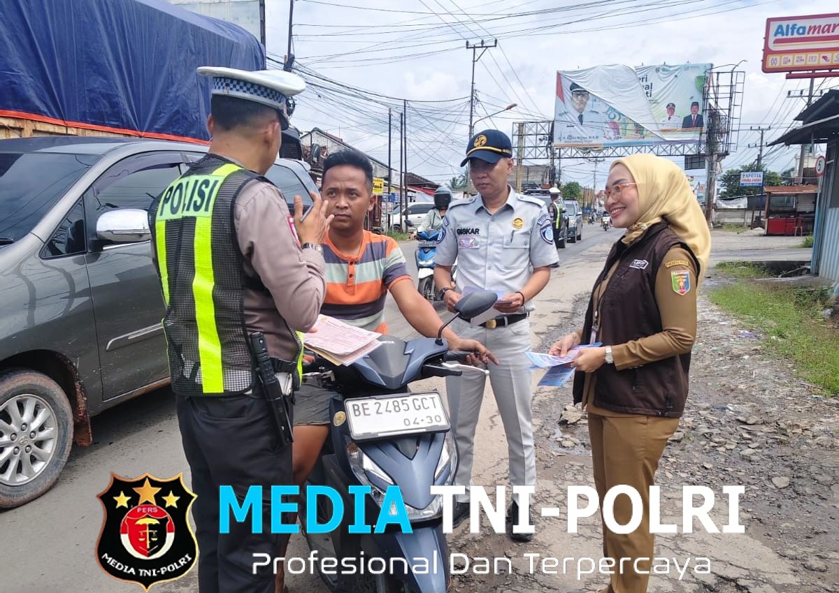 Edukasi Humanis Ops Keselamatan Krakatau 2026, Satlantas Polres Lamteng Gandeng Bappeda dan Jasa Raharja