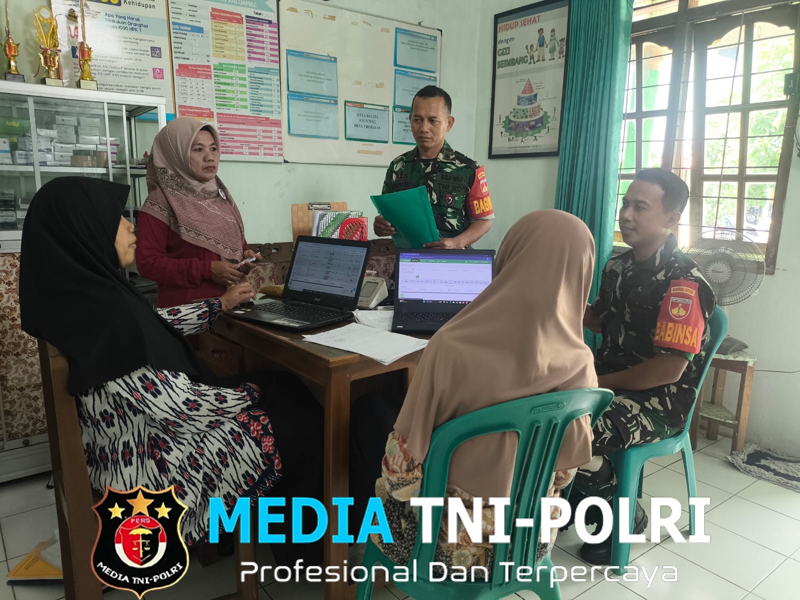 Babinsa Laksanakan Pendataan Ibu Hamil dan Balita, Dukung Kesehatan Masyarakat