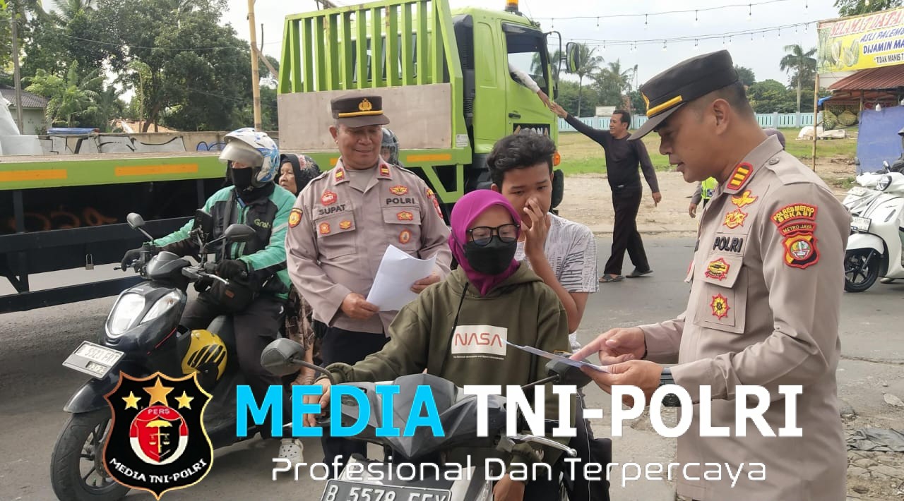 Polsek Setu Sosialisasikan Operasi Keselamatan Jaya 2026, Edukasi Warga Tertib Berlalu Lintas