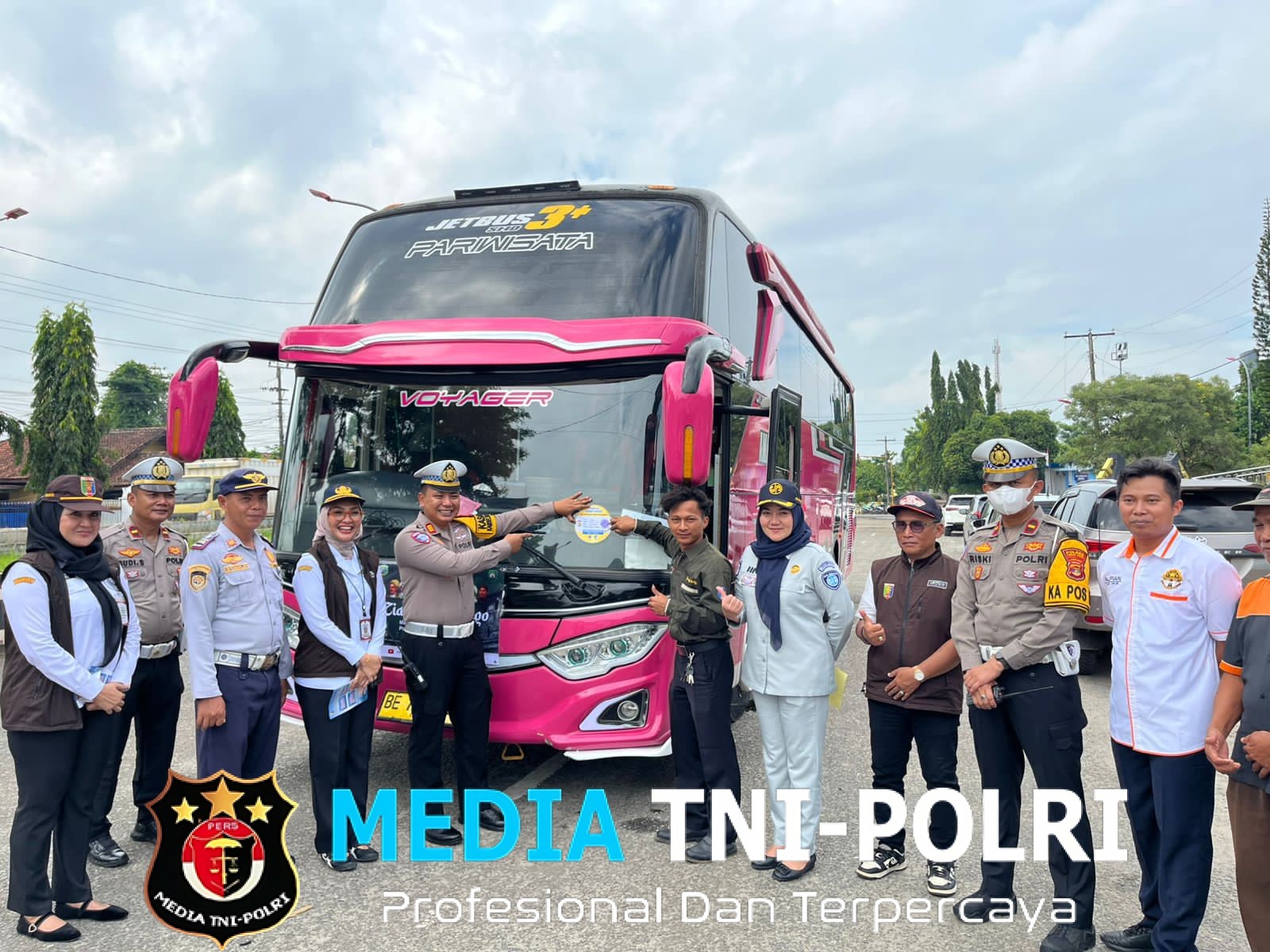 Ramp Check Angkutan Umum Warnai Ops Keselamatan Krakatau 2026 Polres Lampung Tengah