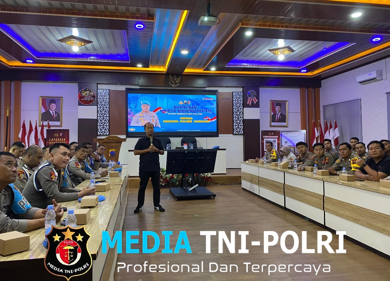 Polres Wonogiri Gelar Sosialisasi Whistleblowing System, Perkuat Pengawasan Internal Personel