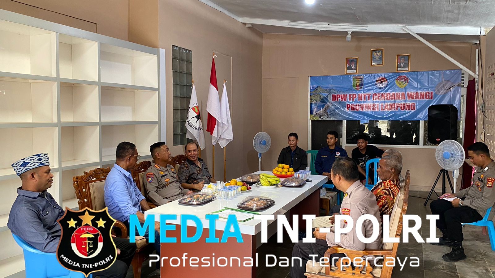 Silaturahmi Kamtibmas Dirbinmas Polda Lampung Bersama Forum Pemuda Cendana Wangi NTT Provinsi Lampung