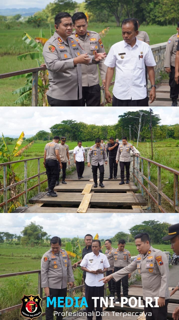 Renovasi Jembatan Kali Sambi Dimulai, Polres Wonogiri–Pemkab Amankan Akses Vital Warga Mojosawit