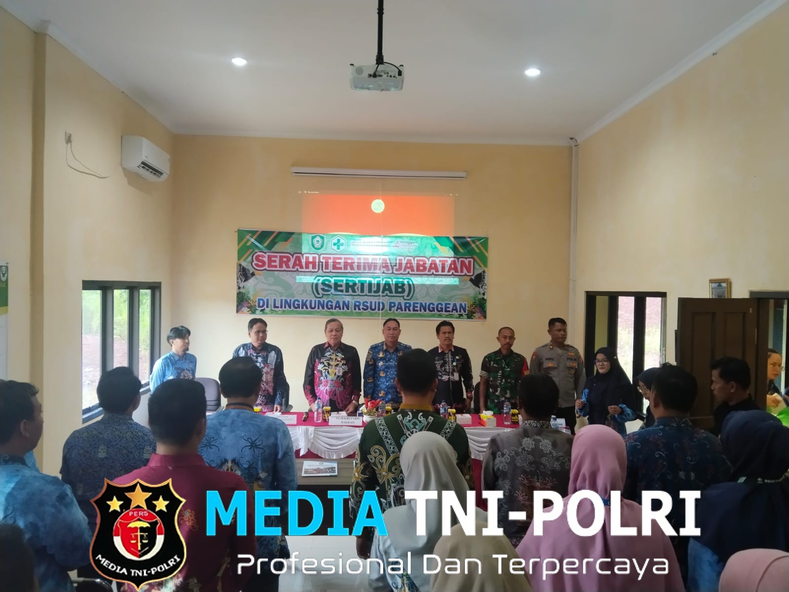 Danramil 1015-07/Parenggean Hadiri Serah Terima Direktur RSUD Parenggean