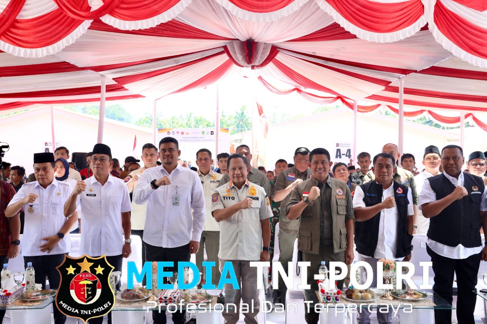 Satgas PRR Resmikan Huntara di Tapanuli Selatan dan Tujuh Kabupaten Lain Secara Serempak