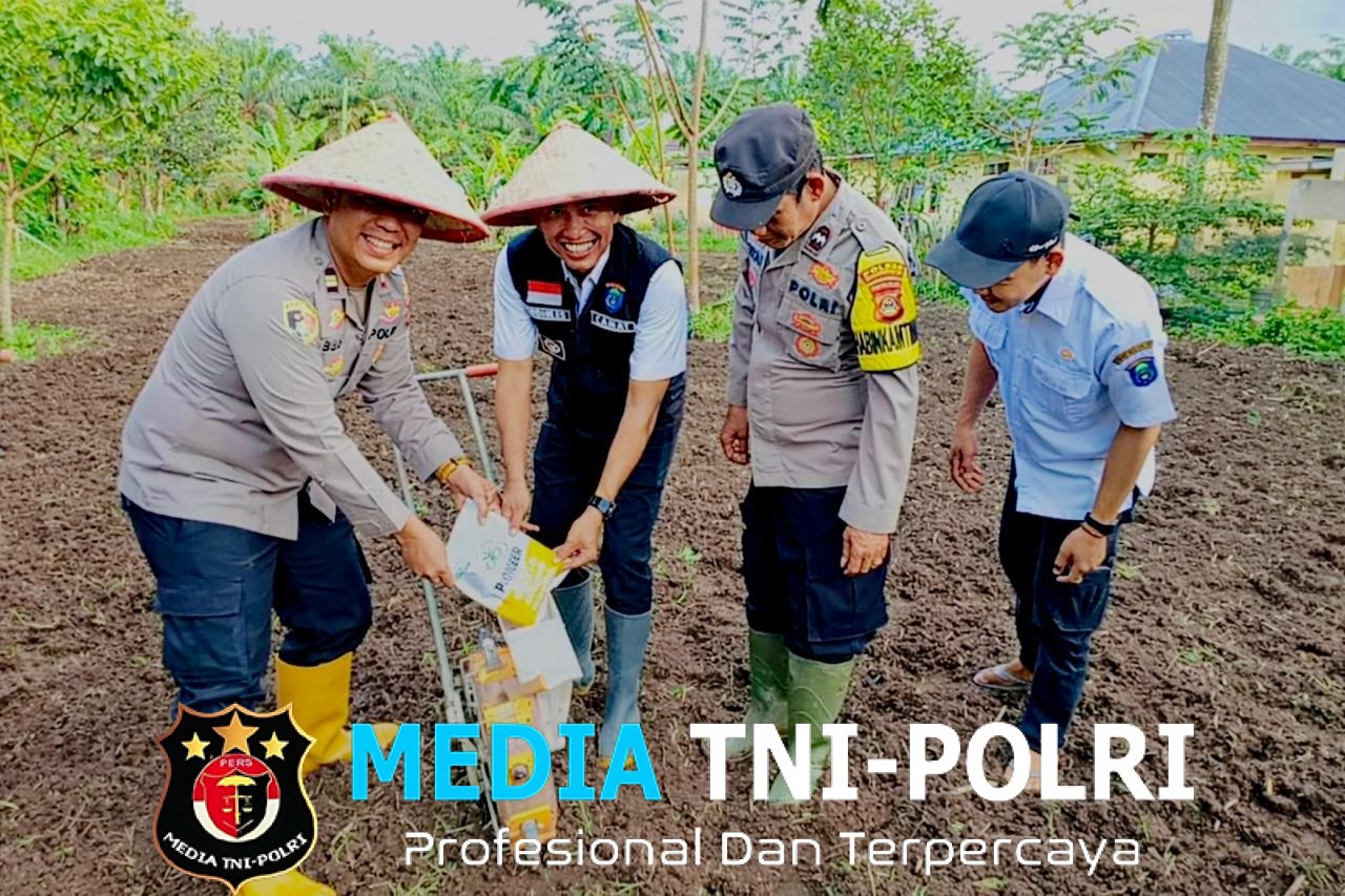 Penanaman Jagung Serentak Kuartal I di Polsek Air Sugihan Dukung Swasembada Pangan 2026