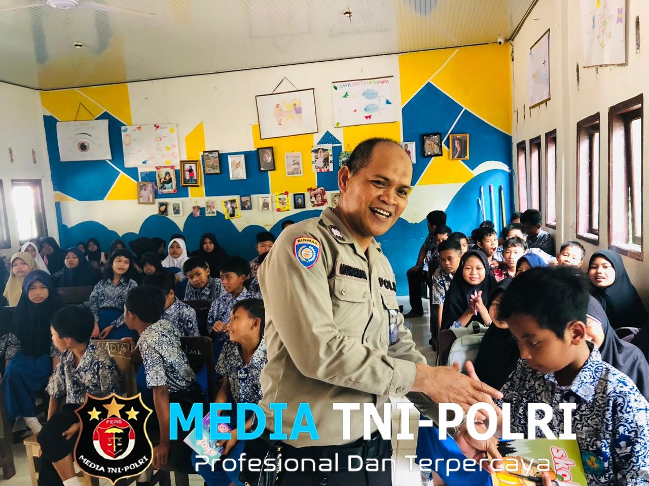 Cegah Bullying dan Bundir Sejak Dini, Sat Binmas Polres Mesuji “Sambangi” Pelajar SDN 14 Simpang Pematang