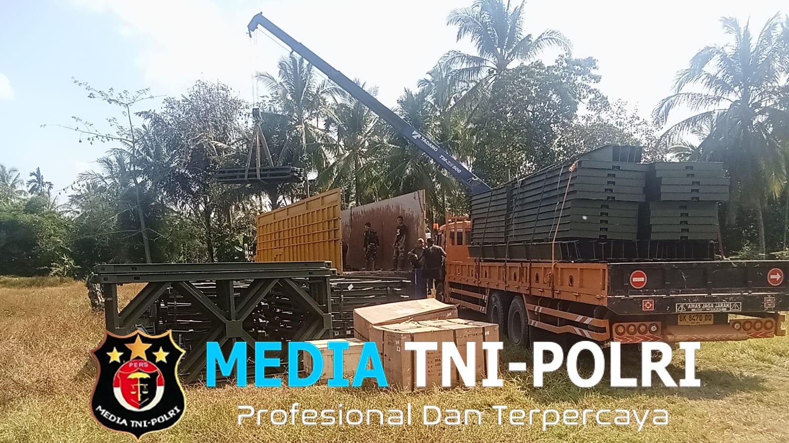 Aksi Cepat TNI Pembangunan Jembatan Bailey di Teupin Rusep Capai Progres 30 Persen