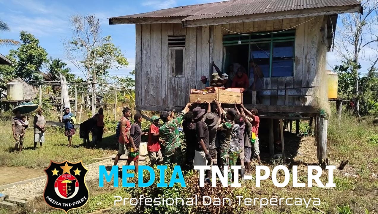 Pos Koroway Satgas Yonif 123/Rajawali Tunjukkan Kepedulian Sosial Melalui Bantuan Pemakaman Warga