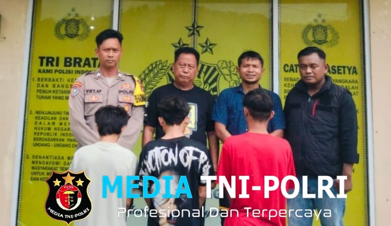 Dibantu Warga, Polsek Limau Amankan Tiga Pemuda Terduga Pelaku Pencurian 11 Tabung Gas LPG di Kelumbayan Barat