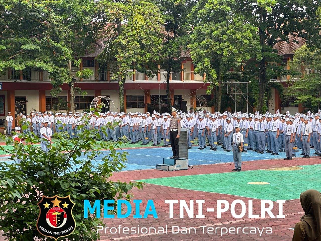 Polisi Jadi Pembina Upacara di SMA N 2 Wonogiri, Tekankan Tertib Lalu Lintas dan Cegah Kenakalan Remaja