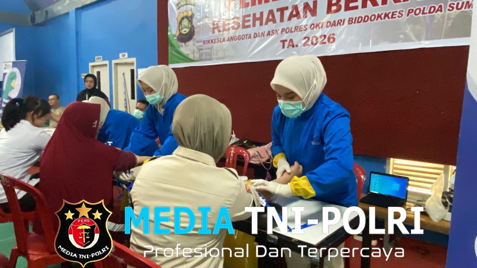 Polres OKI Laksanakan Rikkes Berkala, Pastikan Kesehatan Personel Tetap Prima