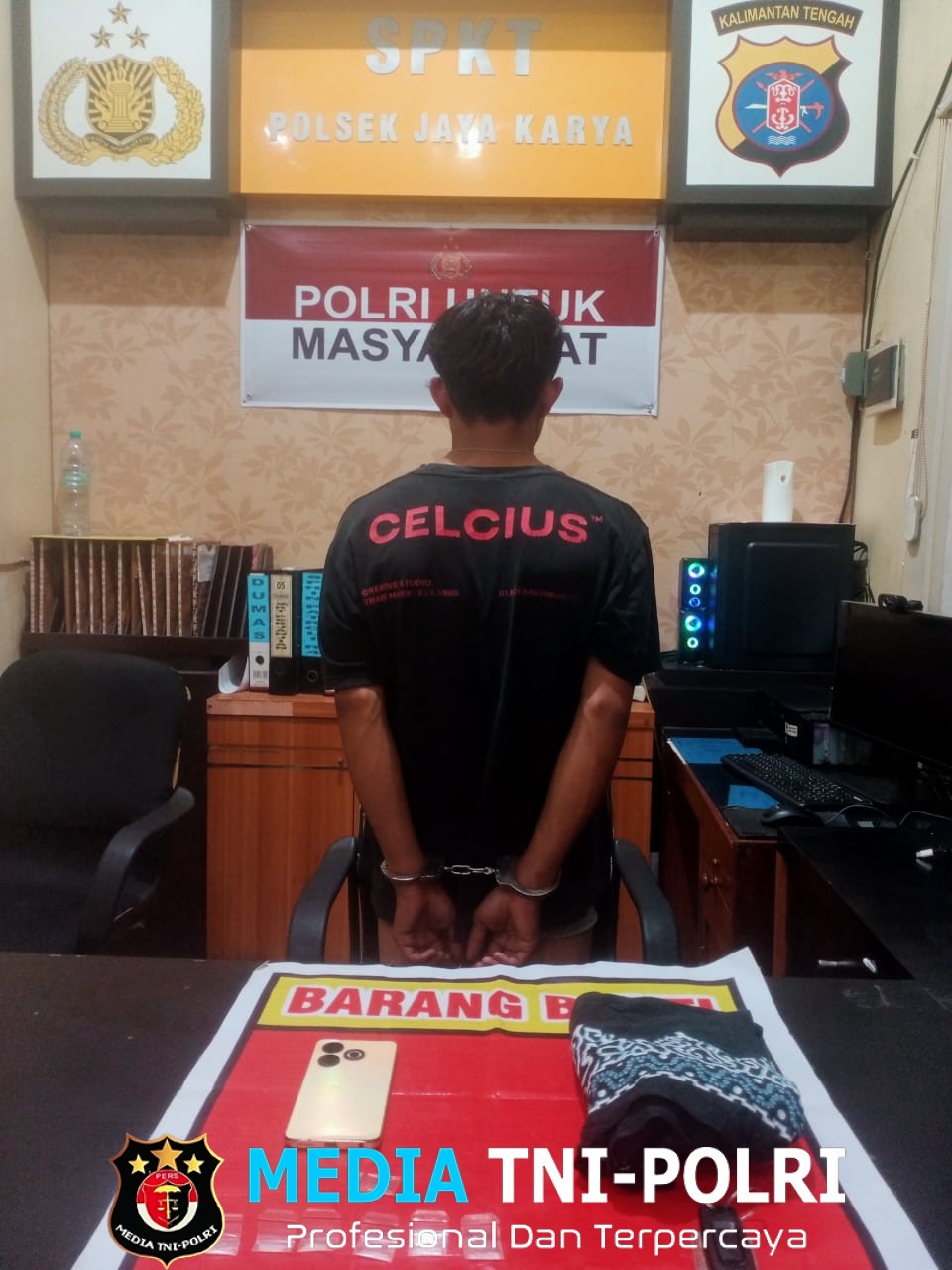 Polsek Jaya Karya Amankan Pengedar Narkoba Jenis Sabu di Samuda Kota