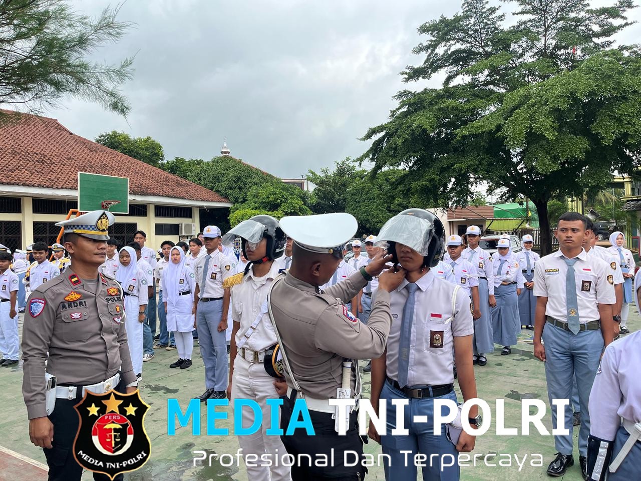 Ops Keselamatan Krakatau 2026, Satlantas Polres Lampung Tengah Gelar Dikmas dan PKS di Sekolah