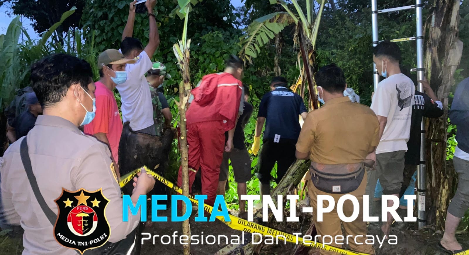 Polsek Pulau Panggung dan Inafis Polres Tanggamus Identifikasi Temuan Mayat di Irigasi Sawah Gunung Meraksa
