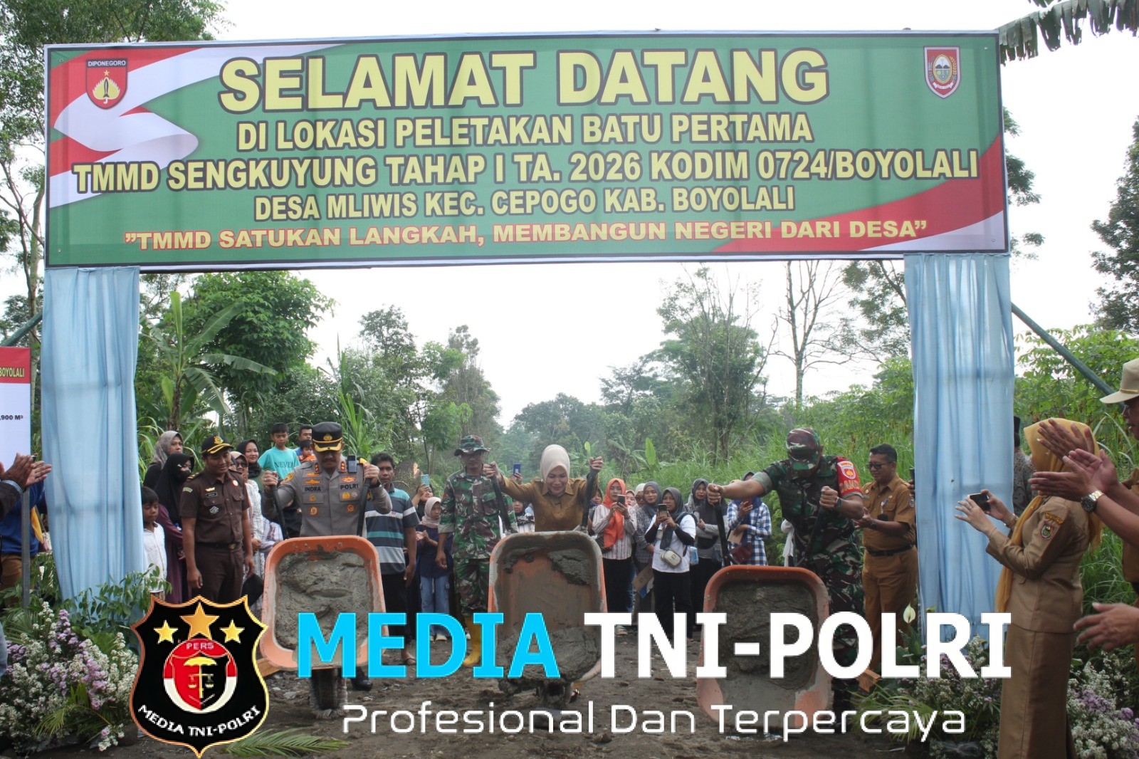 TMMD Sengkuyung Tahap I 2026 Resmi Dibuka, Desa Mliwis Jadi Titik Penguatan Pembangunan