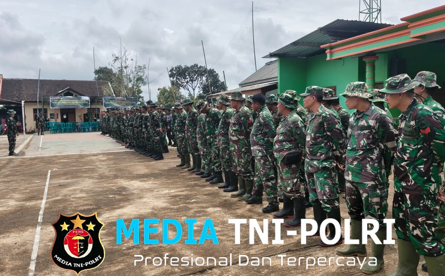 Pastikan Kesiapan Anggota Satgas TMMD, Pasiter Pimpin Apel Pengecekan