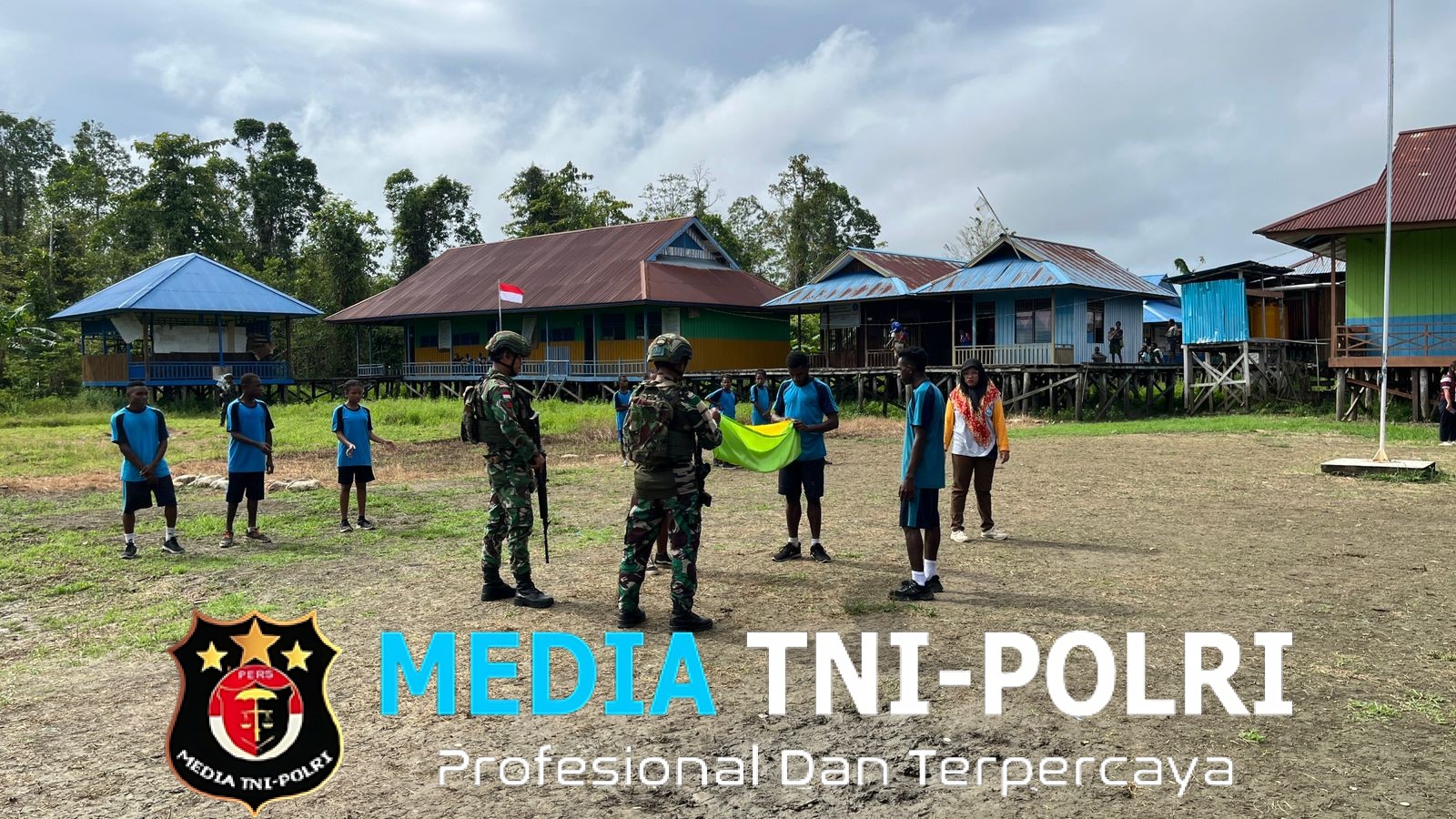 Satgas Yonif 123/Rajawali Hadirkan Semangat Baru di Dunia Pendidikan Papua