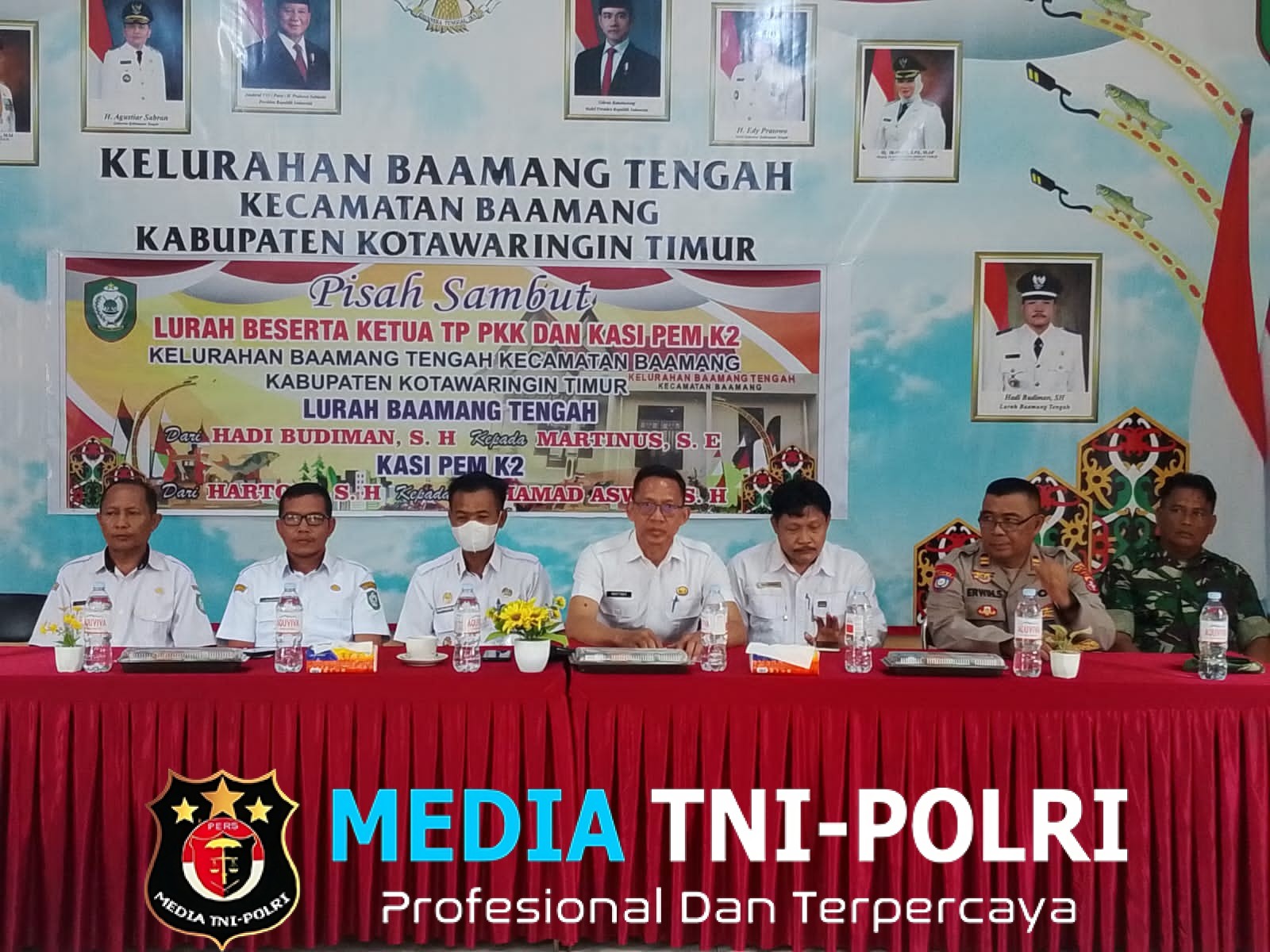 Pisah Sambut Lurah dan Kasi Pem 2 Kelurahan Baamang Tengah