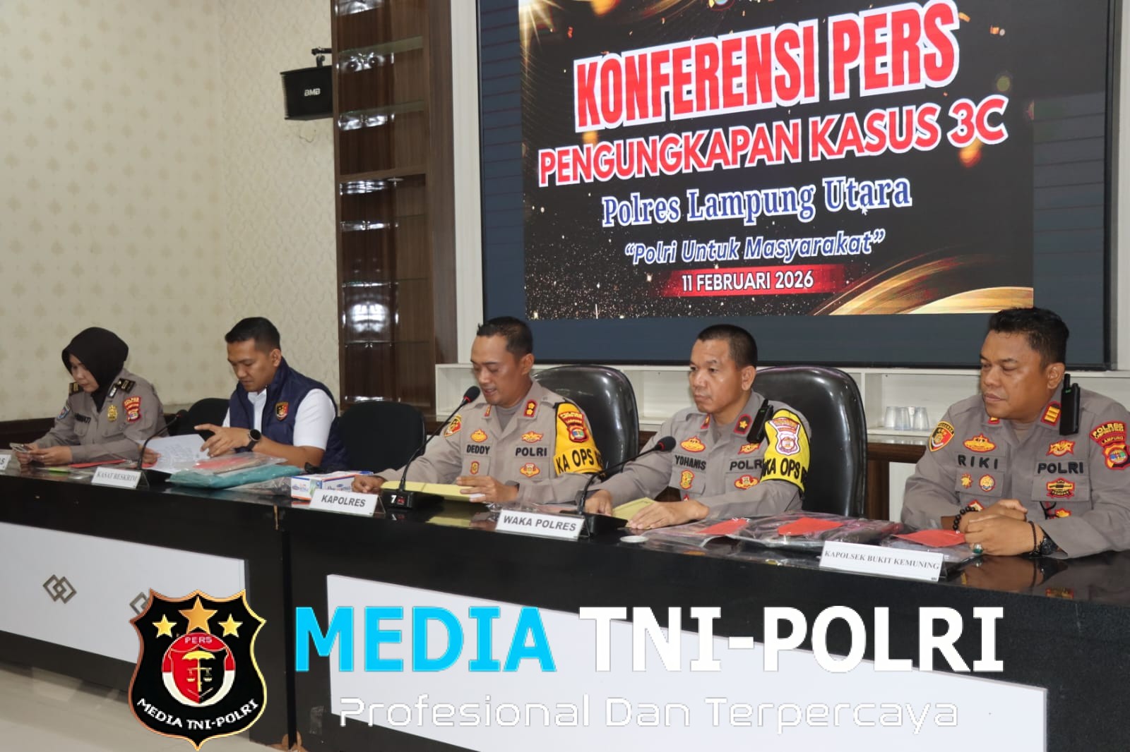 Ungkap Kasus 3C, Polres Lampung Utara Ringkus Pelaku Curas dan Pelaku Spesialis Pencurian Sepeda Motor Bersenjata Api