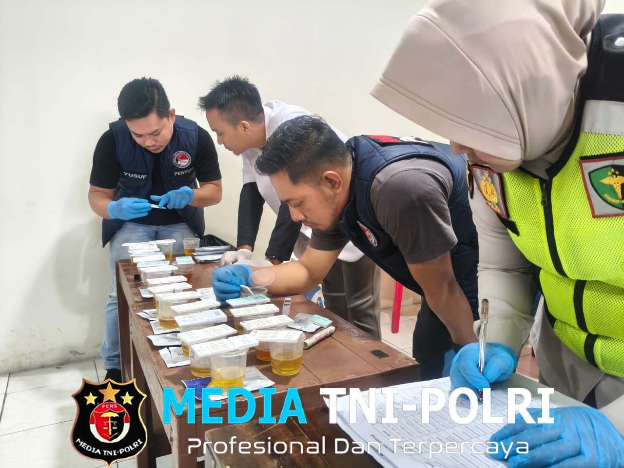 47 Calon Sopir PO Agramas Jalani Tes Urine, Polres Wonogiri Pastikan Bebas Narkoba