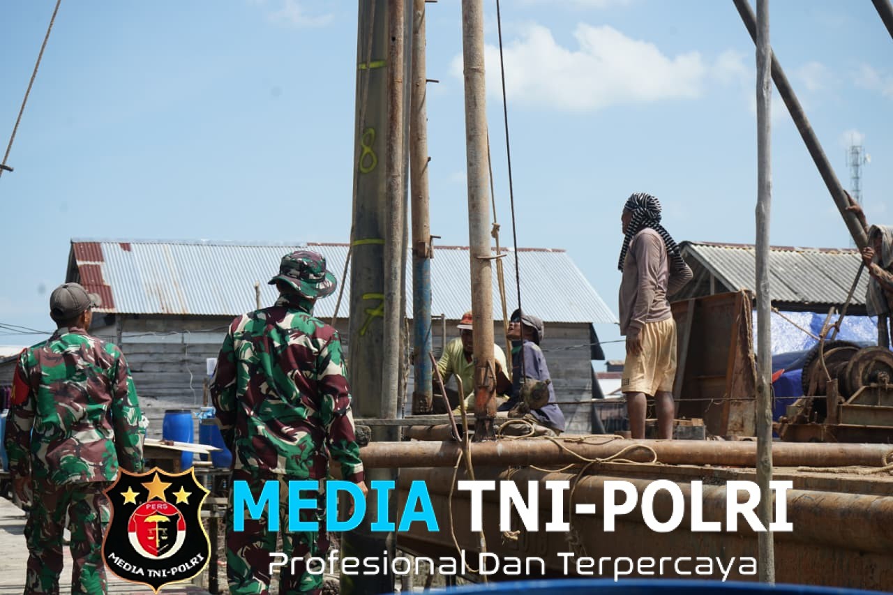 Satgas Pantang Henti, Pondasi Jembatan Gantung Menguat Lewat Pemasangan Tiang Pancang