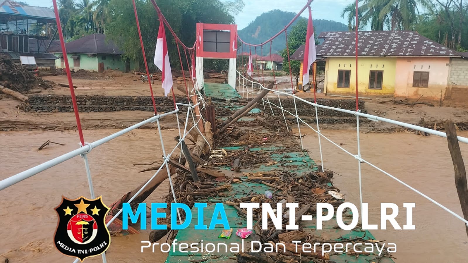 Curah Hujan Tinggi Sebabkan Kerusakan Jembatan Perintis Garuda di Kelurahan Tukka