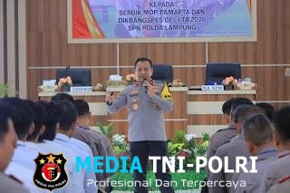 Wakapolda Lampung Tegaskan Pilar Manajemen dan Integritas dalam Pembekalan Peserta Didik SPN