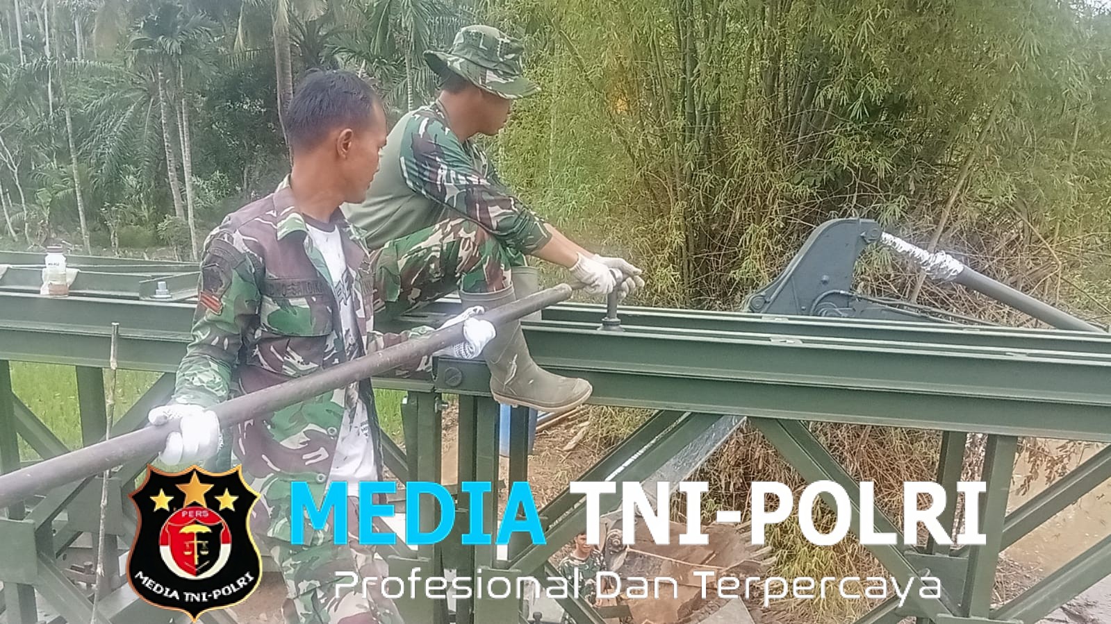 TNI Kebut Pembangunan Jembatan Bailey di Sawang, Hubungkan Desa Teupin Rusep dan Dusun Pante Kumbang