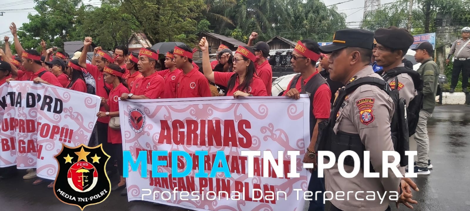 Polres Kotim Amankan Aksi Demo Damai Secara Humanis di Depan Kantor DPRD, Situasi Aman dan Tertib