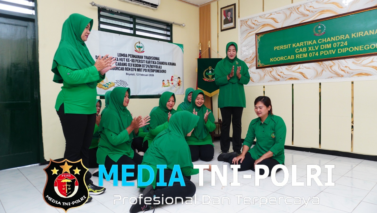 Meriah dan Penuh Kebersamaan, Persit Boyolali Rayakan HUT ke-80 dengan Permainan Tradisional