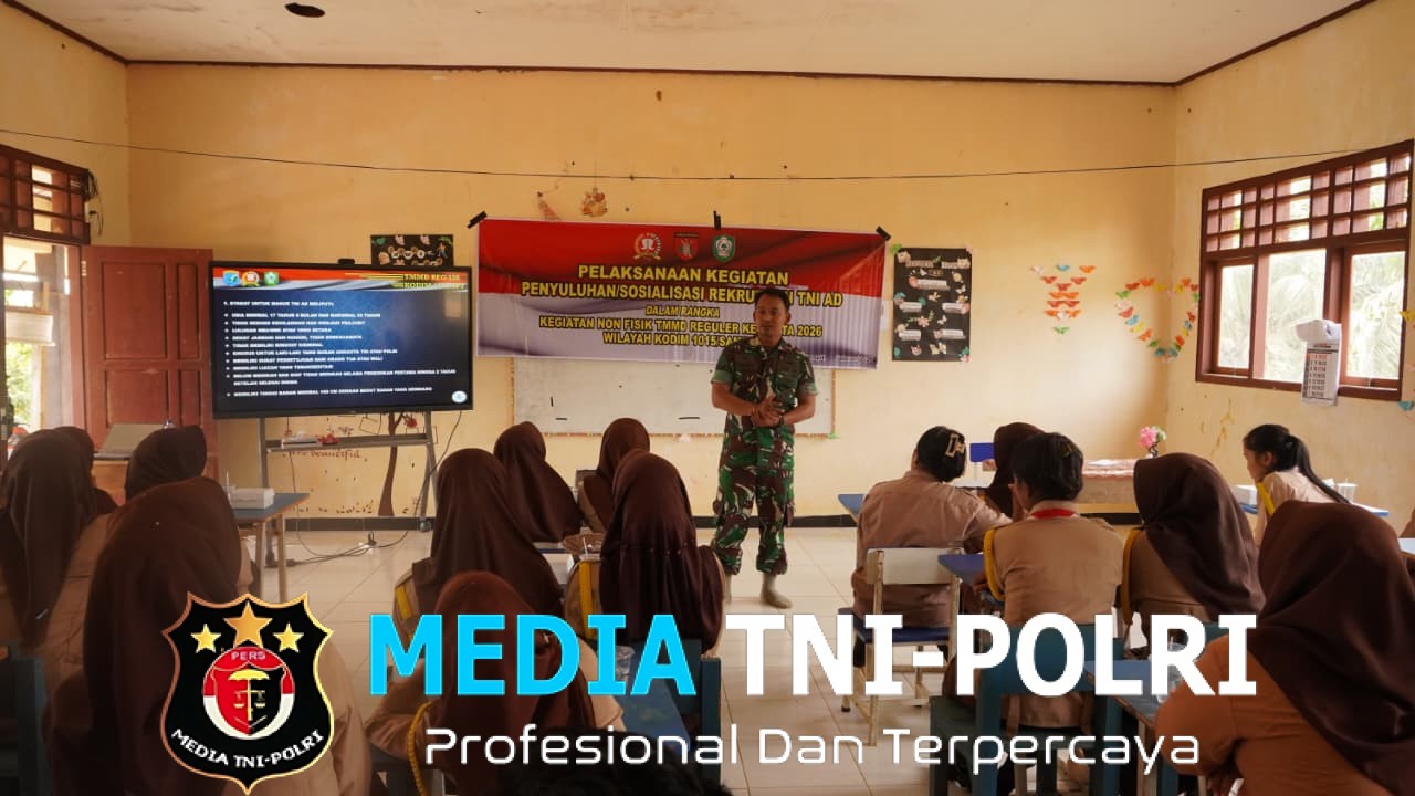 Semangat Bela Negara Satgas TMMD Reguler ke-127 Kodim 1015/Sampit Gelar Sosialisasi Rekrutmen TNI-AD