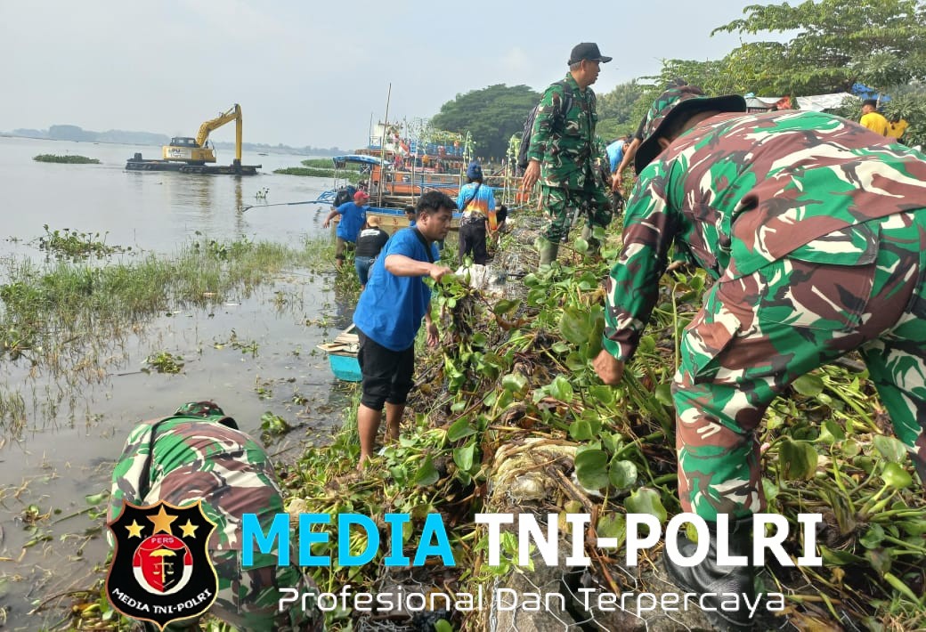 TNI bersama Forkopimda Boyolali Turun Tangan Bersihkan Waduk Cengklik, Wujudkan Kota ASRI dan Wisata Bebas Sampah
