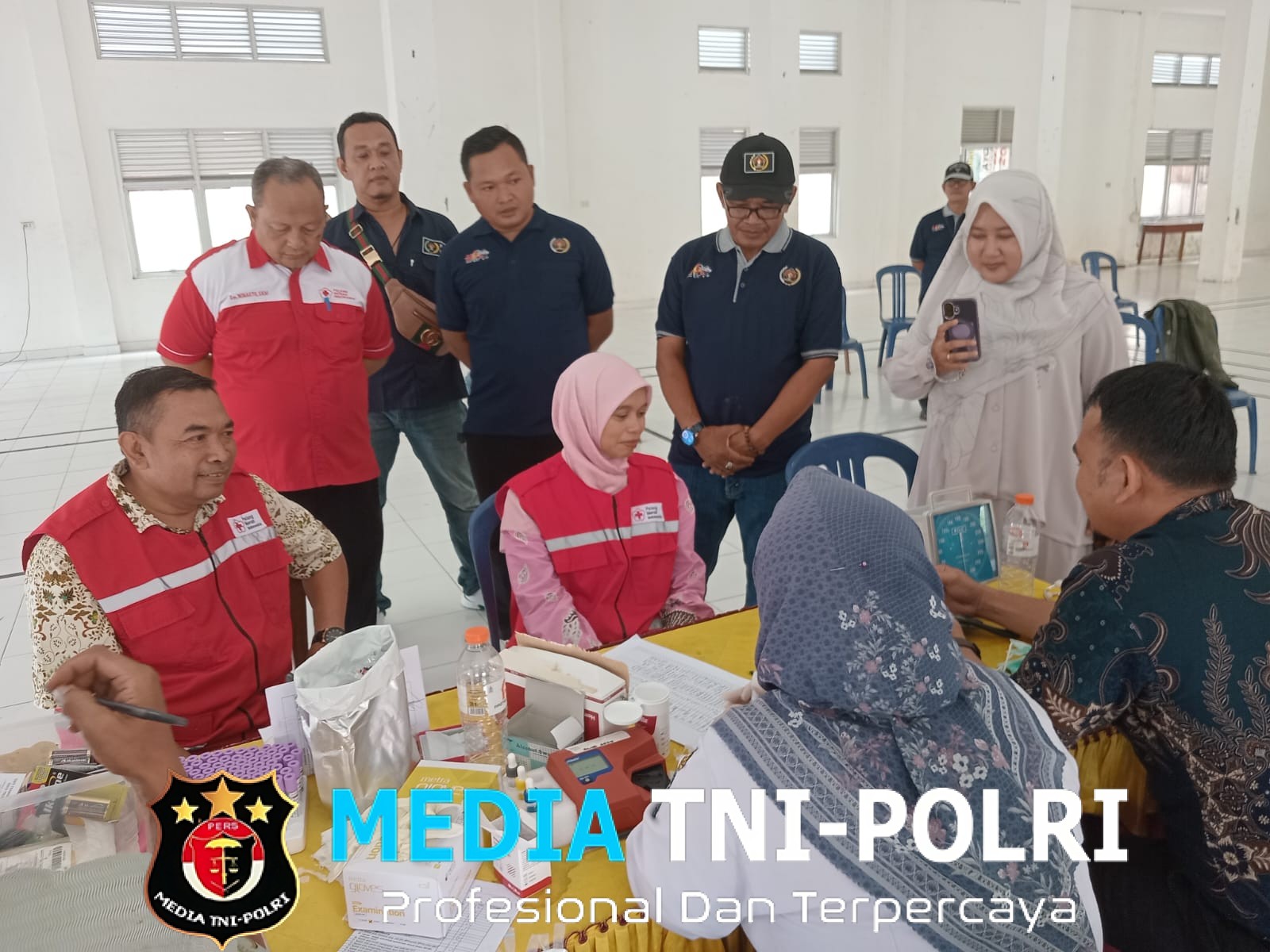 PWI Pringsewu & Karang Taruna Kecamatan Sukoharjo Gelar Donor Darah Jelang Puasa