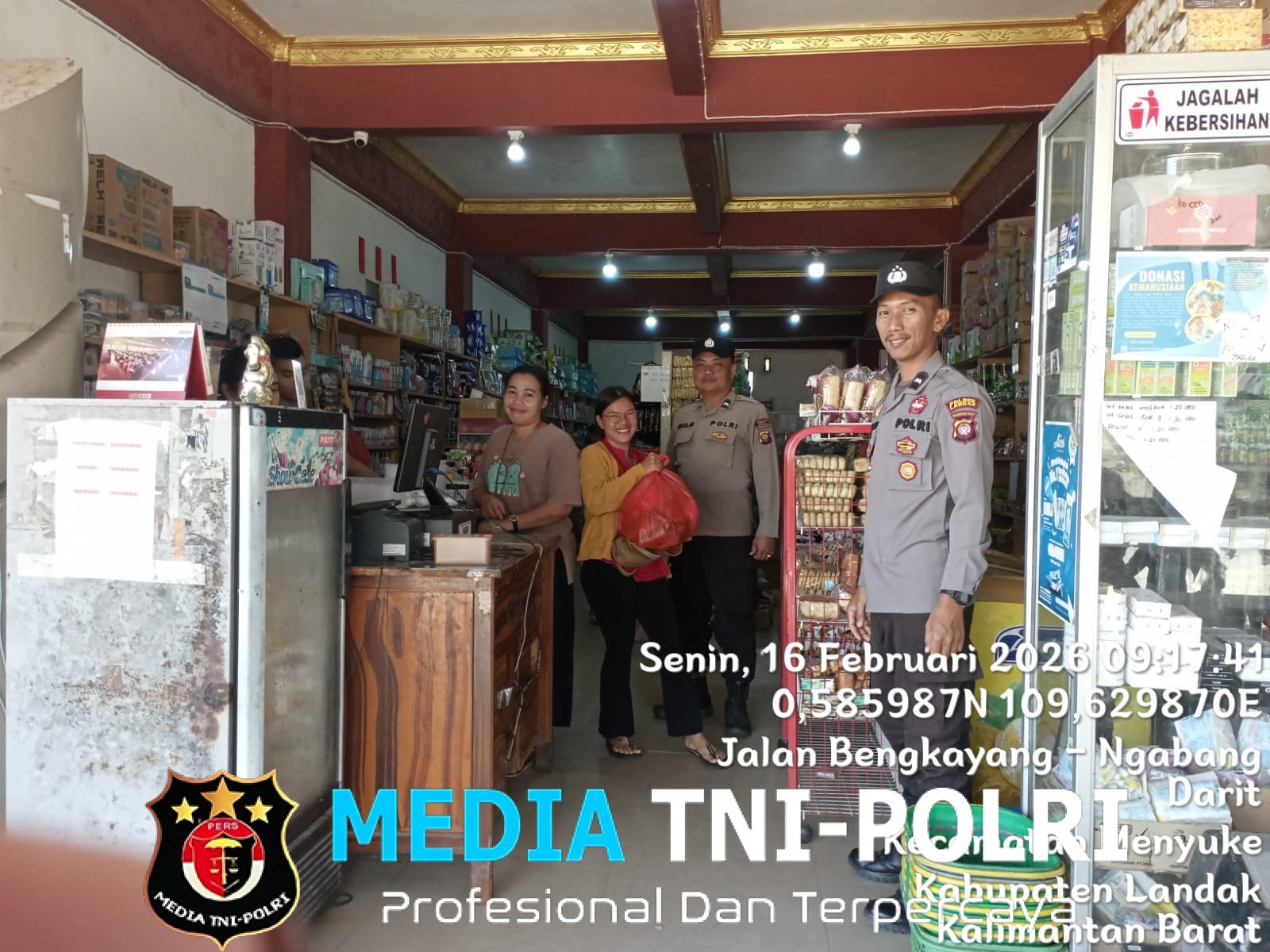 Patroli Siang Hari Samapta Polsek Mentuke Berikan Imbauan Kamtibmas