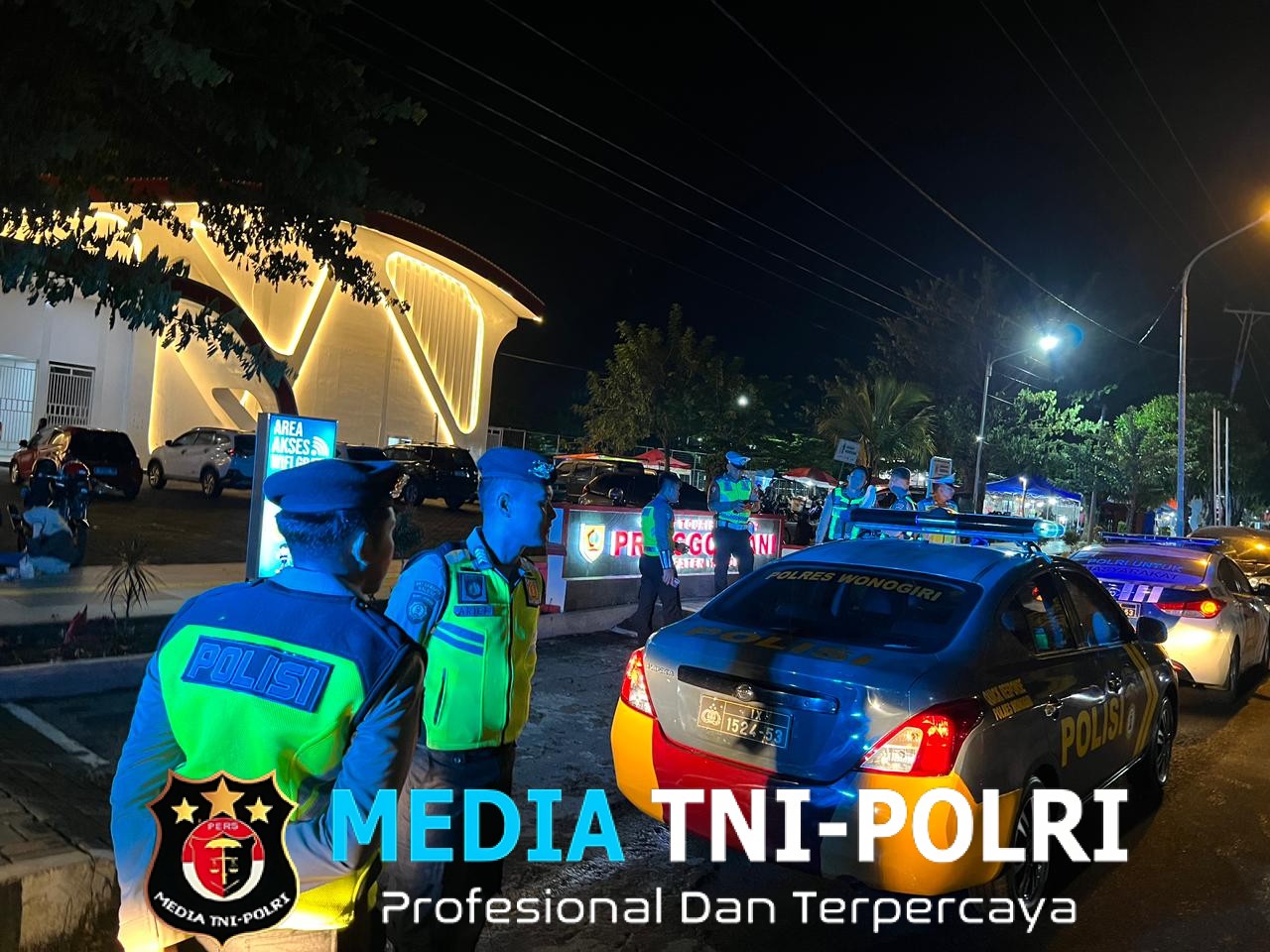 Patroli Malam Imlek, Sat Samapta Polres Wonogiri Pastikan Situasi Kota Aman dan Kondusif