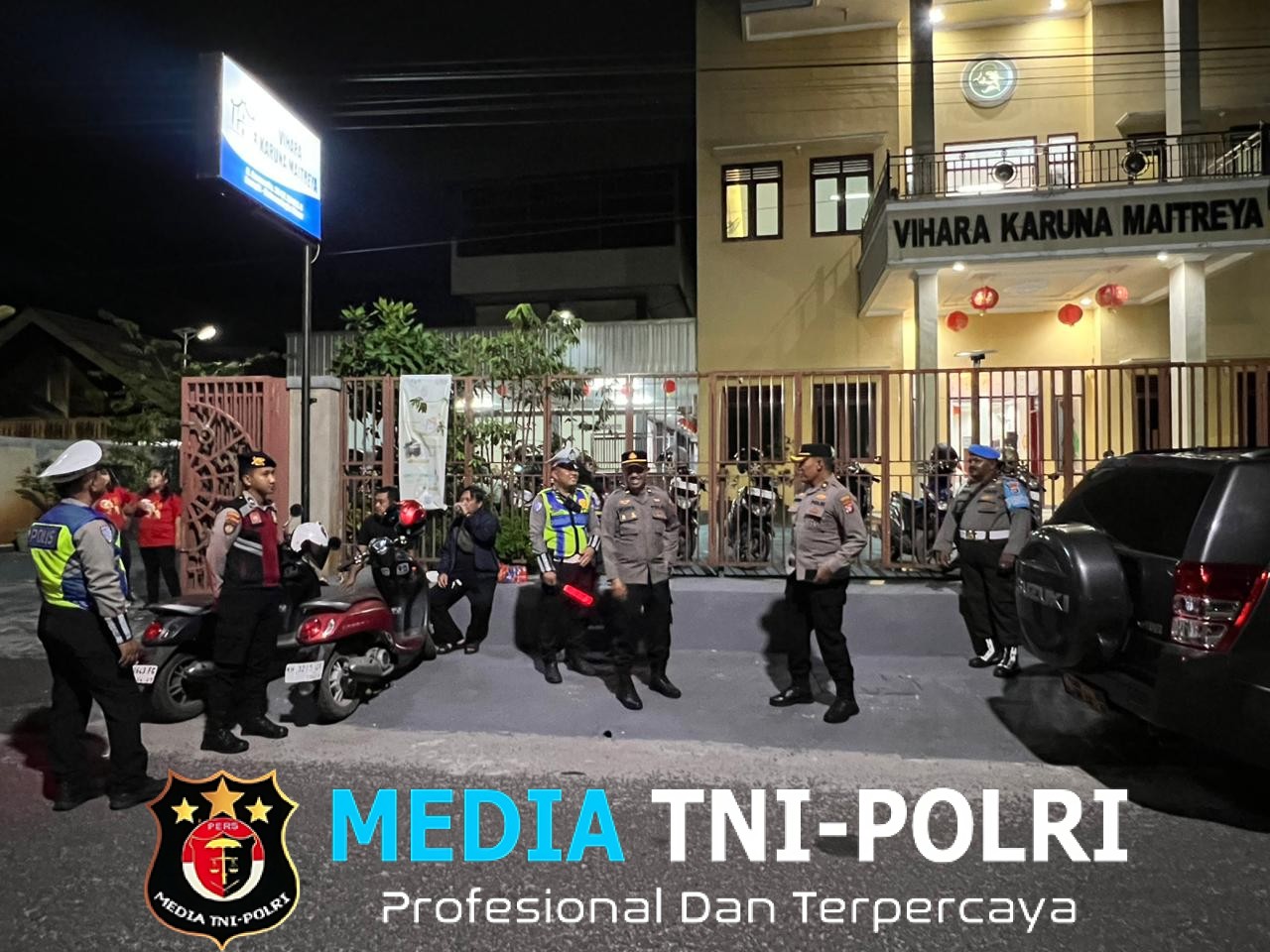 Kabag Ops Polres Kotim Pimpin Kunjungan, Ke Vihara Pastikan Keamanan Perayaan Tahun Baru Imlek 2577