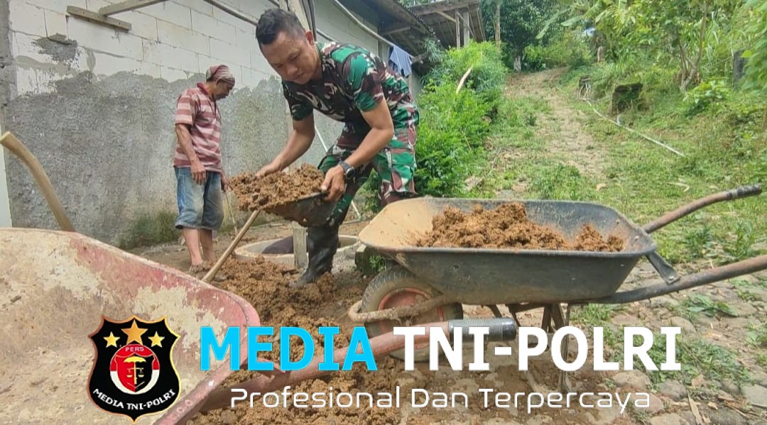 Demi Warga Yang Sehat, Satgas TMMD Bangun Jamban Permanen di Pelosok Desa  ‎