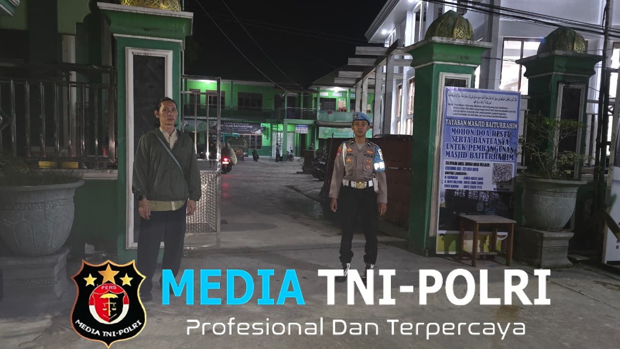 Polres Kotim Lakukan Pengamanan Sholat Tarawih di Masjid Baiturrahim