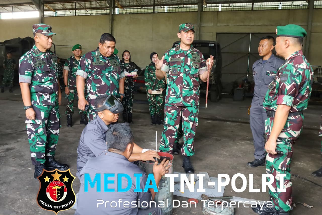 Pangdam I/BB Tinjau Pembuatan Alat Incinerator di Workshop Bengrah Paldam I/BB